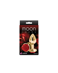 Graphic with a green background displaying a gray rocket icon and the text "No Image" above it, capturing the intrigue of Starship Moon Rocks-Rose-Medium-Red.