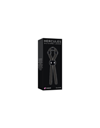 A green background with a gray circular emblem showcasing a rocket and stars enhances your experience. The words Starship Hercules Silicone Lasso are centered above the emblem, teasing mysteries akin to pleasure beads promising heightened sensations.
