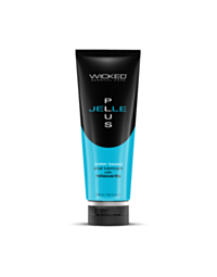 A green graphic featuring a stylized rocket inside a circle adorned with star-like sparkles, evoking the calming sensation of Jelle Plus Anal Lubricant with Relaxants 8oz. The phrase "No Image" appears above the rocket illustration.