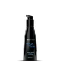 An icon of a rocket launching to the right, encircled by stars within a circular border. Set against the background of Wicked Aqua Chill W B Cooling Lube 4oz, the words "No Image" appear above, offering a cool and refreshing visual experience.