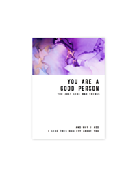 Good Person Bad Things Greeting Card