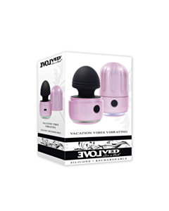 Evolved-Recharge Sil Vacation Vibes Vibrating-Pink Black