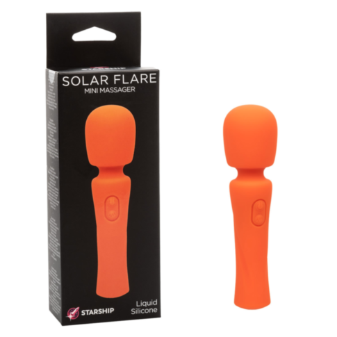 A green placeholder image features a white rocket icon with stars, encased in a circle. Above the icon, the text "No Image" is displayed, capturing the calming essence of the Starship Solar Flare Mini Massager with its ultra-soft liquid silicone and power