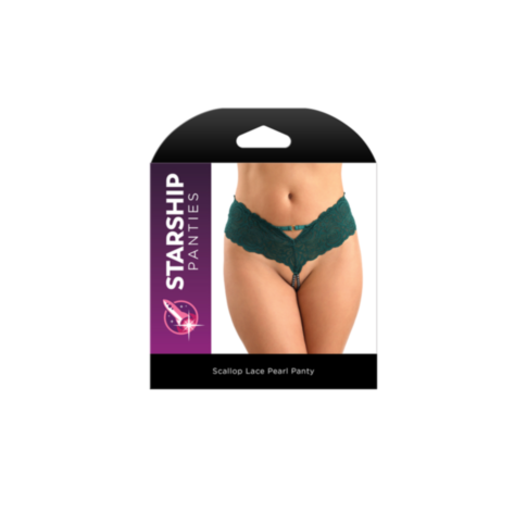 Starship Panties - Scallop Lace Double Pearl Strand Panty S/