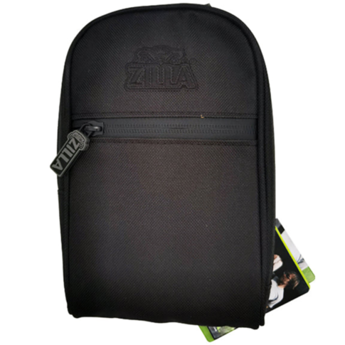 A green background displays the text "No Image" above a rocket graphic, echoing the innovative design of the Smokezilla Smell Proof Sling Bag. The scene is adorned with twinkling stars, reminding one of its carbon-lined filter system, akin to celestial pr