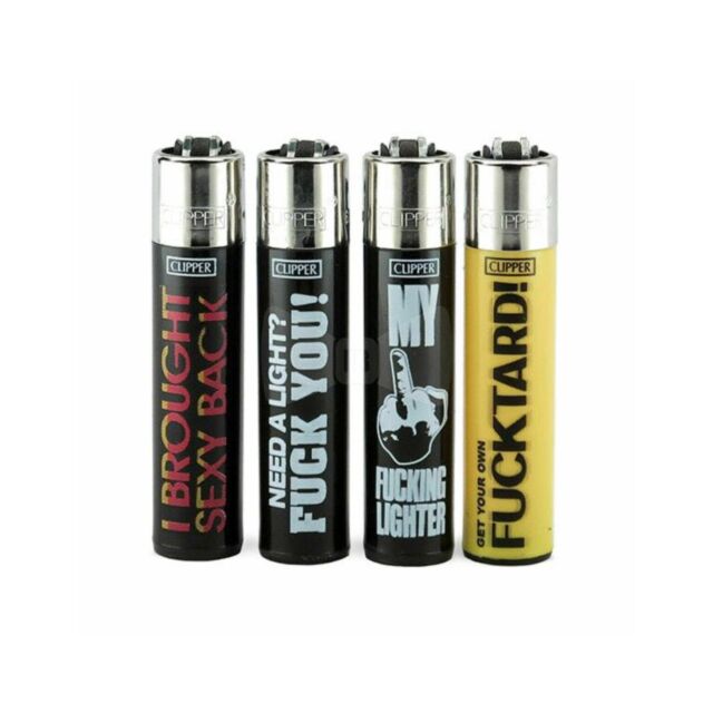 A green square displays a rocket and planet among twinkling stars, with "No Image" text at the top, highlighting the Funny Sayings Clipper Lighter. This dependable design incorporates robust nylon components for both durability and appeal.