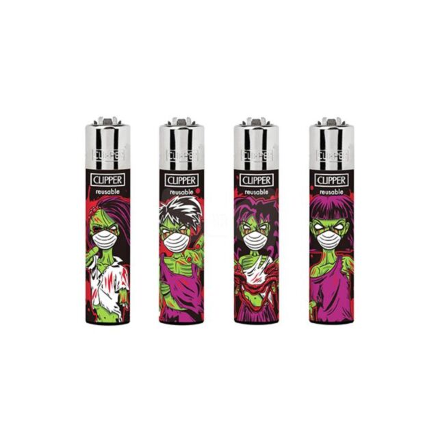 A green backdrop with "No Image" in white at the top displays a straightforward illustration of a rocket ascending among stars, all within a circle. This design evokes the fresh appeal of CLIPPER LIGHTERS ZOMBIE WITH MASK for smoking herb enthusiasts.