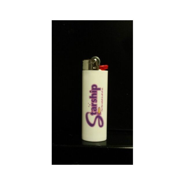 A green placeholder featuring a gray rocket icon, resembling the Starship Lighter BIC encircled by a ring, set against a lighter green background.