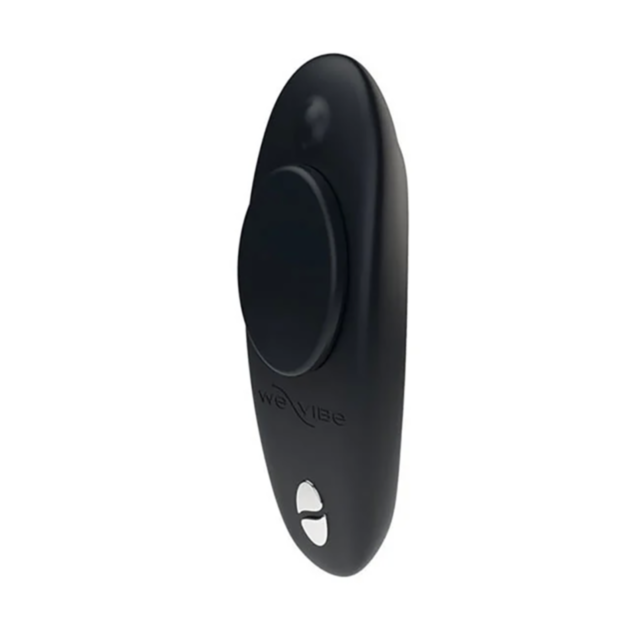 A green background with the words No Image in white at the top. Below, there's a white circular design featuring a rocket flying upward past a planet, surrounded by small stars—much like the discreet excitement offered by the We-Vibe Moxie + Black for cli