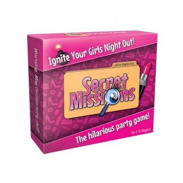 Illustration of a gray rocket launching within a circle on a green background, resembling party-themed badges. Text above reads No Image, ideal for adding an air of mystery to the Girls Night Out Secret Missions Party Game.