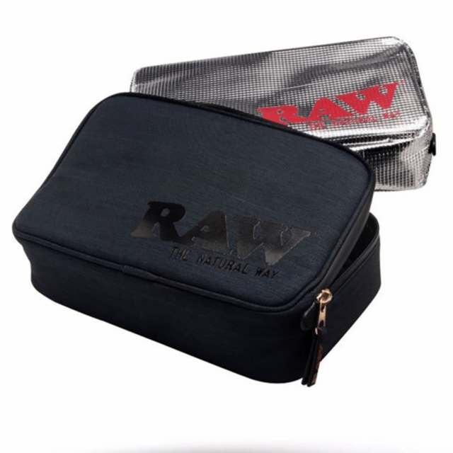 A rocket icon with stars and a planet, set inside a circle on a green background, symbolizes the Medium Smell Proof Case. The words No Image appear above in light gray, highlighting the case's odor-blocking materials ideal for discreetly transporting lega