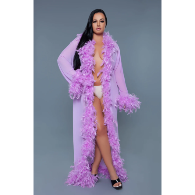 A green No Image placeholder, featuring a white rocket and planet graphic, evokes a sense of exploration, much like wearing the Sheer Full-Length Robe with Chandella Boa Feather Trim in Lavender.