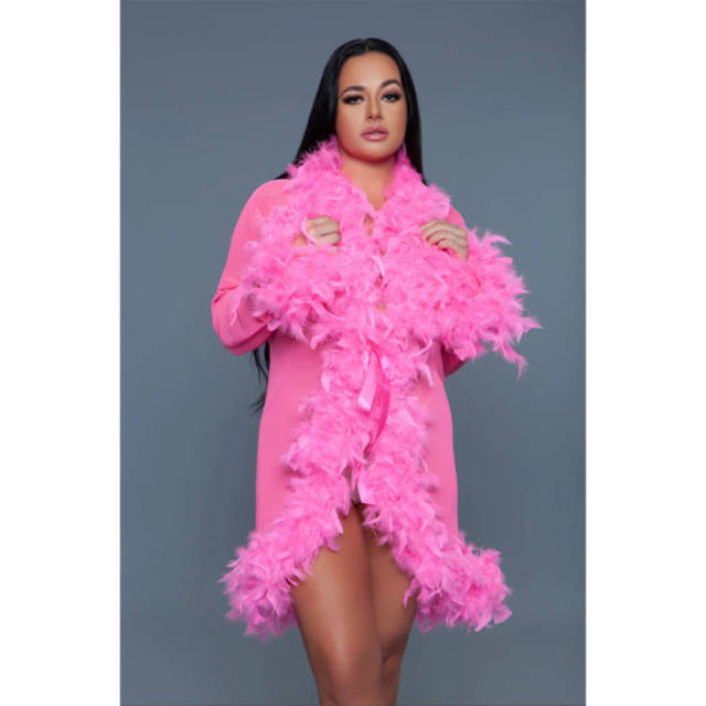 A pink feather robe gently floats in space, enveloped in an elegant aura. Set against a green backdrop, a stylized gray icon of a rocket flies to the right, encircled by stars within a circular frame. Above this scene, bold white text announces "No Image.