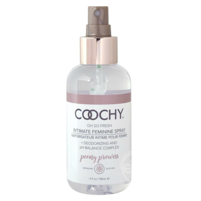 Set against a green background, the words "Coochy Cream Oh So Fine Feel Fresh" sit at the top. Below, an elegant icon of a rocket encircled by stars and a planet takes center stage, reminiscent of natural deodorizing agents that gracefully uplift and refr