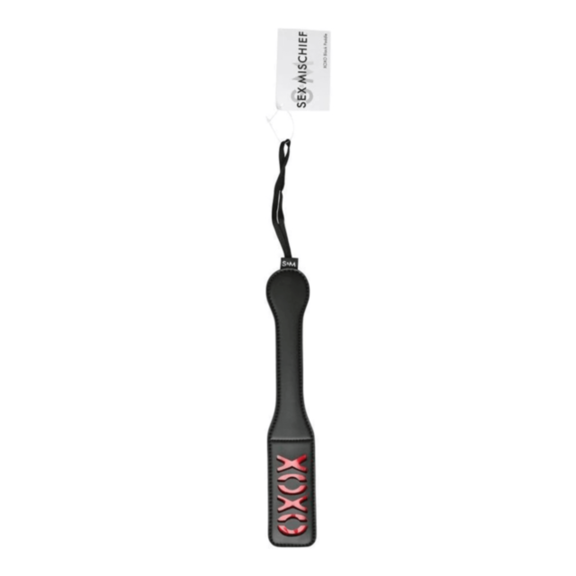 A green background displays the text "No Image," and beneath it is a gray circular design that showcases a rocket ship with stars, echoing the intricate patterns found on the S&M XOXO Paddle Black.