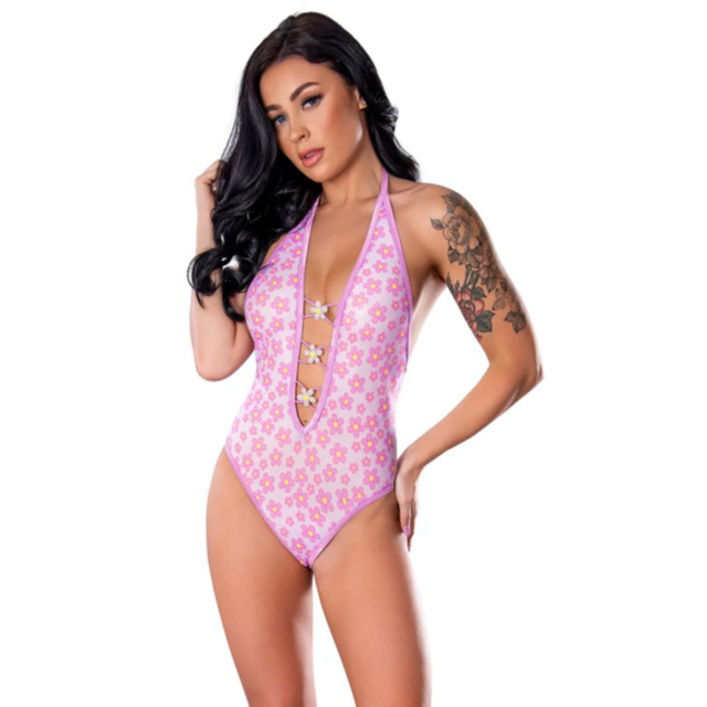 Daisy Teddy with Snap Crotch LXL