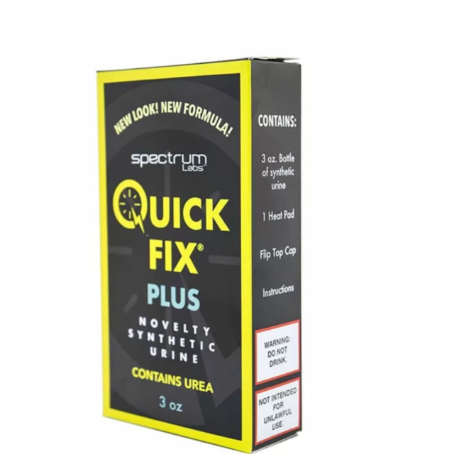 The product image for Quick Fix Plus 3oz showcases a laboratory-created green backdrop with the words "No Image" displayed at the top. In the center, a graphic portrays a gray rocket launching over a lunar-like surface, set against a starry background.