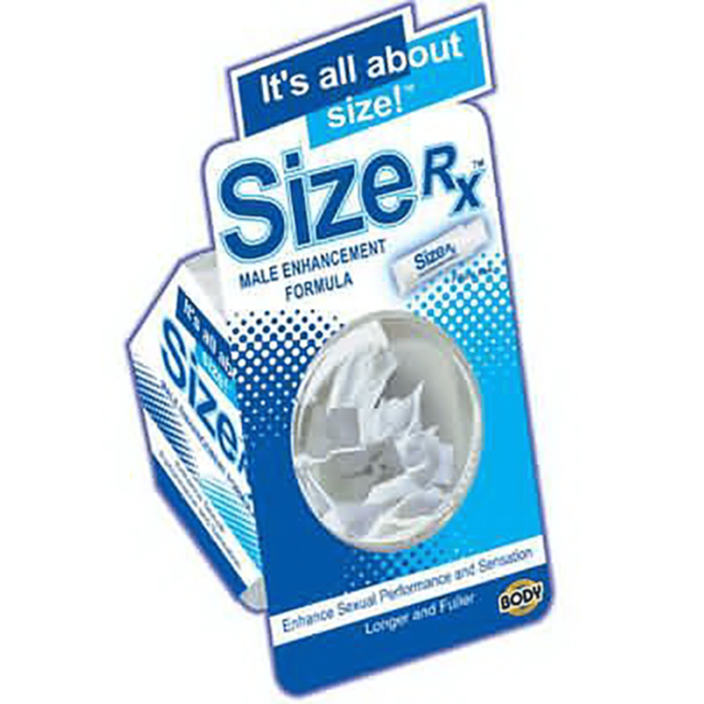 A green background featuring a gray rocket silhouette within a circle, encircled by stars, symbolizes how expand capillaries function beneath the skin. The text "Size Rx Pillow Packs" is displayed above it.