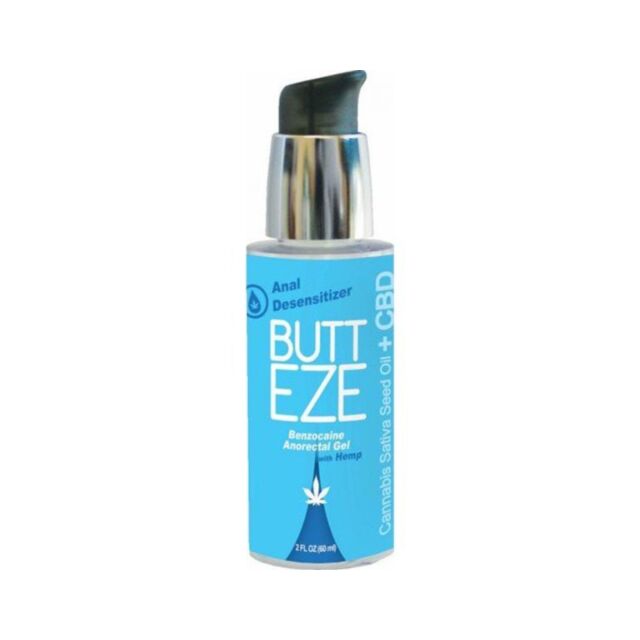 A graphic depicting a rocket orbiting a planet, surrounded by stars and set on a lively green backdrop inspired by hemp seed oil. Above the graphic, the text reads "No Image." Product: Butt Eze Anal Desensitizing with Hemp Seed Oil 2oz.