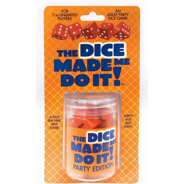 A green background features a white icon of a rocket orbiting a planet with stars, accompanied by the words "No Image" above it, perfectly capturing the exciting spirit of "The Dice Made Me Do It Party Edition," a fast-paced dice game ideal for any lively