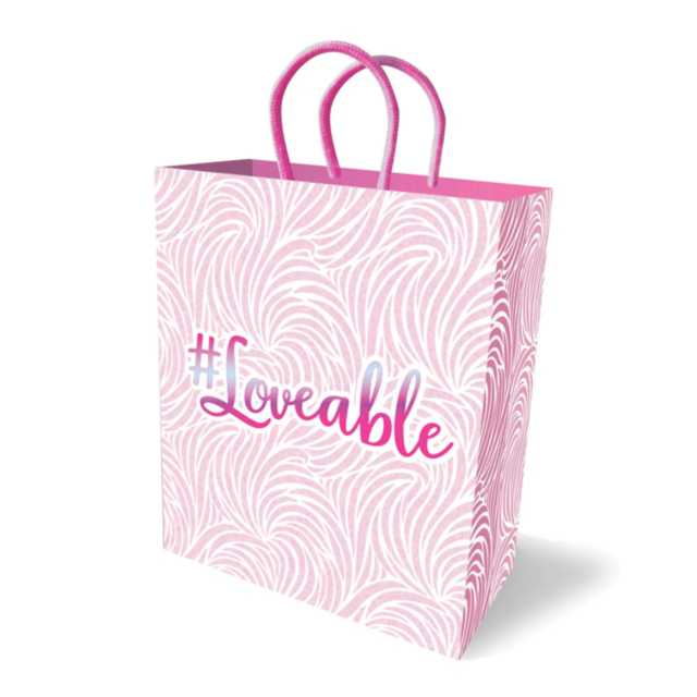 A depiction featuring a rocket icon encircled by stars and a planet on a green backdrop with the text "No Image" above. The design mirrors the sophisticated woven handle of the Loveable Gift Bag, enhancing any premium presentation with an unexpected charm
