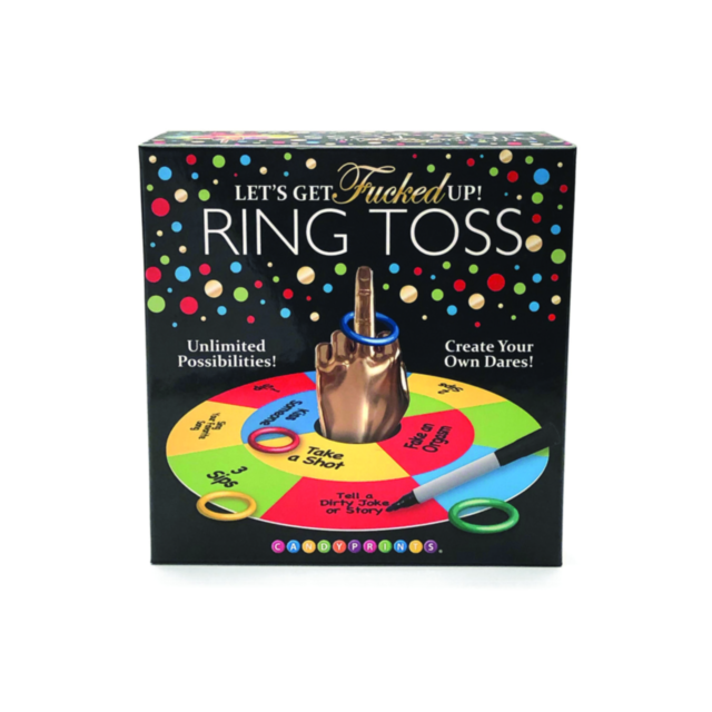 At the top, a green graphic displays the text "No Image." Below it, an illustration features a rocket encircled by stars and a ring, evoking the spirit of the Let's Get Fucked Up Ring Toss Game, which invites exploration and discovery similar to a party g