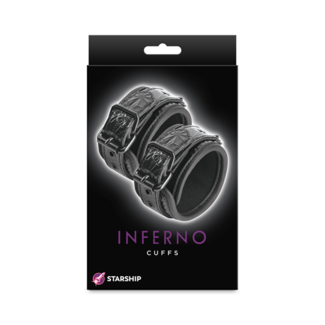 Featuring a green background with "No Image" text at the top and a white rocket icon surrounded by stars at the bottom, the Starship Inferno - Cuffs - Black offer extended wear of style and unrivaled versatility, ideal for enthusiasts desiring adjustable 