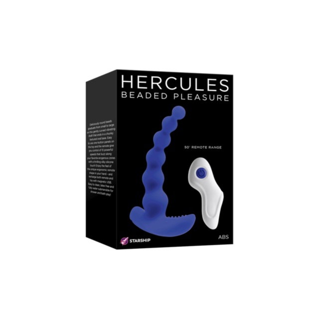 A placeholder image features the Starship Hercules Beaded Pleasure, illustrated with a rocket with a vibrating shaft soaring around a planet amid stars on a green background. Above, the text reads No Image.