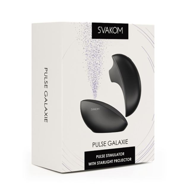 A placeholder image with a green background features a rocket ascending within a circle, encircled by stars. Above, the text "No Image" appears, suggesting the dynamic innovation of Svakom-Pulse Galaxie Air Pulse-Black technology.