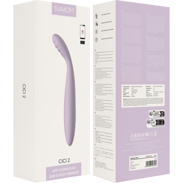 A green square showcases a sleek, stylized rocket ship encircled with star-like sparkles, symbolizing the innovative design of the app-controlled vibrator. The text "No Image" is above the icon, representing the Svakom-Cici 2 Flexible G Spot Slim in Paste