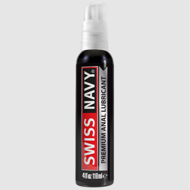 A green background with the text "No Image" above a circular logo featuring a rocket ship, resembling the sleek journey of Swiss Navy Anal Lube 4oz through silicone-based space, surrounded by stars.