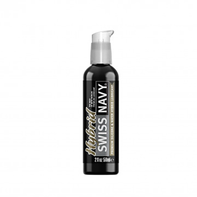 A green graphic with the text "No Image" features a gray circle containing a rocket flying around a planet, evoking the innovative spirit of Swiss Navy's Hybrid Lubricant 2oz/59ml. Stars scattered throughout enhance this dynamic design, capturing the esse