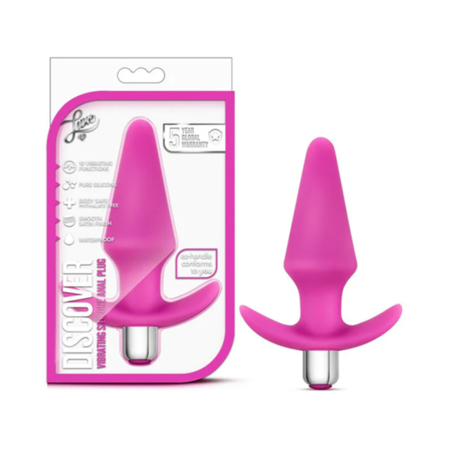 A green background features white text that reads No Image, and below it is a stylized white rocket icon inside a circle, surrounded by small stars. This design captures the adventurous spirit of Luxe Discover Vibrating 5in Plug-Pink, encouraging explorat