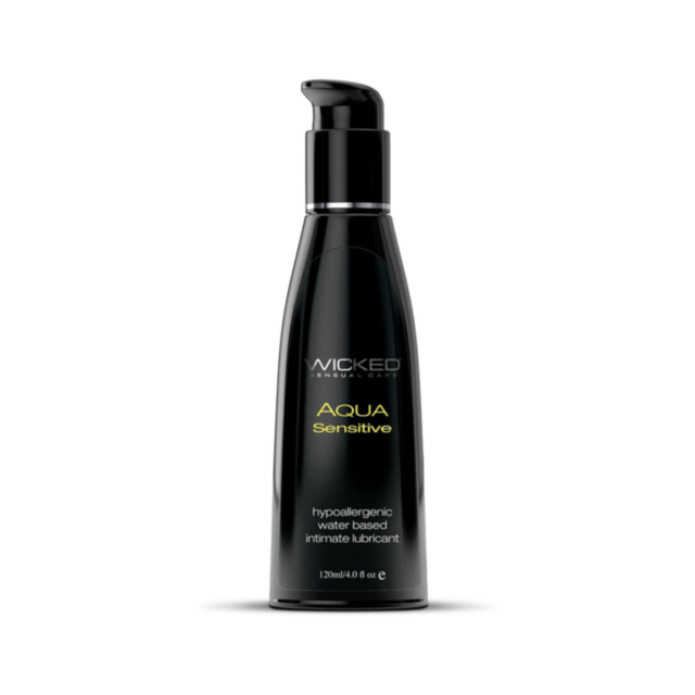 A green background featuring a gray rocket icon launching amidst stars highlights the "No Image" text at the top, perfectly capturing the vegan-friendly essence of Aqua Sensitive Waterbased Hypoallergenic 4oz, which is gentle on sensitive skin.