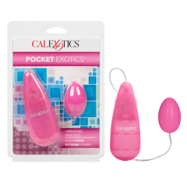Visualize the thrill of a Pocket Exotics Vibe Pink Passion Egg propelling you into a realm of sensual delight, embodied by a gray rocket icon adorned with stars and a planet, all set against a vibrant green background featuring the text "No Image" above.