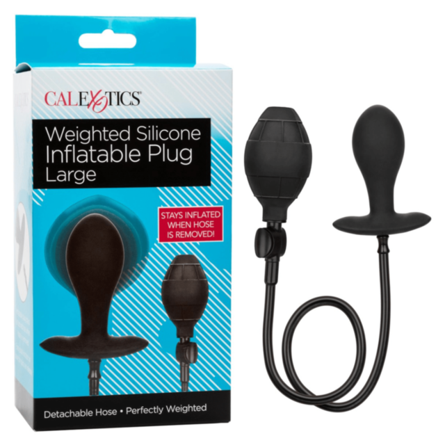 Cal Exotics-Weighted Sil. Inflatable Plug-Large