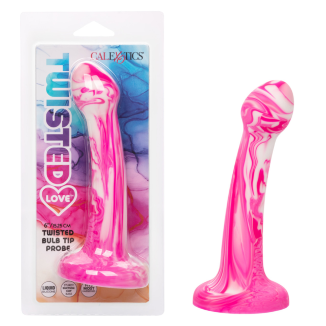 A pink backdrop features the text "No Image" above a gray rocket icon surrounded by stars. The design, echoing the style of Cal Exotics' Twisted Love Bulb Tip-Pink, brings a sleek yet playful feel.