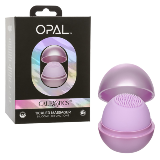 A green background featuring a grey circular icon of a rocket ship and stars evokes a sense of adventure. Above the icon is the text "No Image," inviting exploration akin to that promised by the Cal Exotics-Opal Tickler Massager in Purple, renowned for it