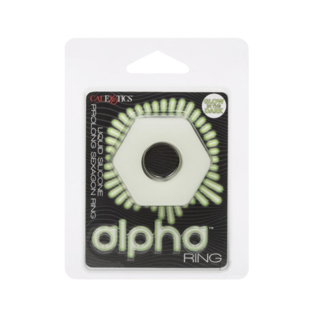 Cal Exotics-Alpha GITD Liq Sil Prolong Sexagon Ring