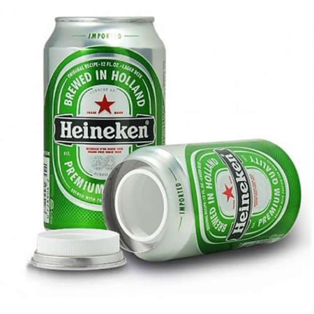 An illustration featuring a gray rocket icon surrounded by stars within a circle on a green background subtly alludes to the Heineken safe. Above the image, the phrase "No Image" introduces an unexpected twist.
