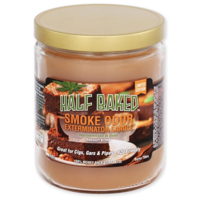 A green background displays the words "No Image" above a graphic. Similar to a Smoke Odor Candle Half Baked brownie delight, the graphic features a gray rocket ship launching upwards within a circle, surrounded by stars and a sphere symbolizing space trav