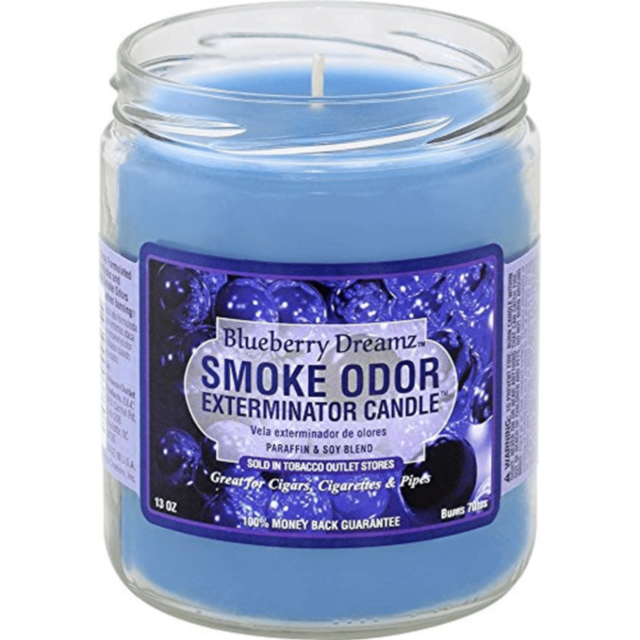 A green image showcases the text "No Image" at the top, and beneath it, a gray circle displays a rocket ship surrounded by stars, conjuring thoughts of space and exploration. Imagine this scene complemented by the calming aroma of Smoke Odor Candle Bluebe