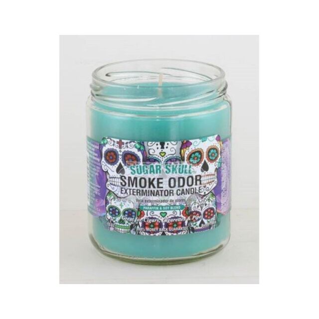The image is a green square with a gray rocket ship and stars icon enclosed in a circle, and the words "No Image" above it, evoking the freshness associated with eliminating odors. It's similar to what you would experience with the Smoke Odor Candle Sugar