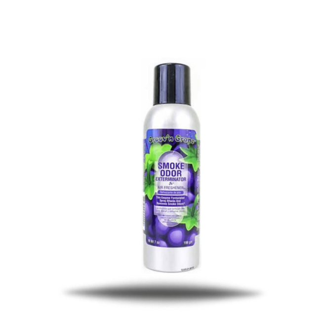 A green background with "No Image" at the top displays a gray icon of a rocket soaring amid stars and a planet, all encased within a circular border. Similar to how Smoke Odor Spray GroovN Grape is formulated with enzymes to eliminate smoke odors, the des