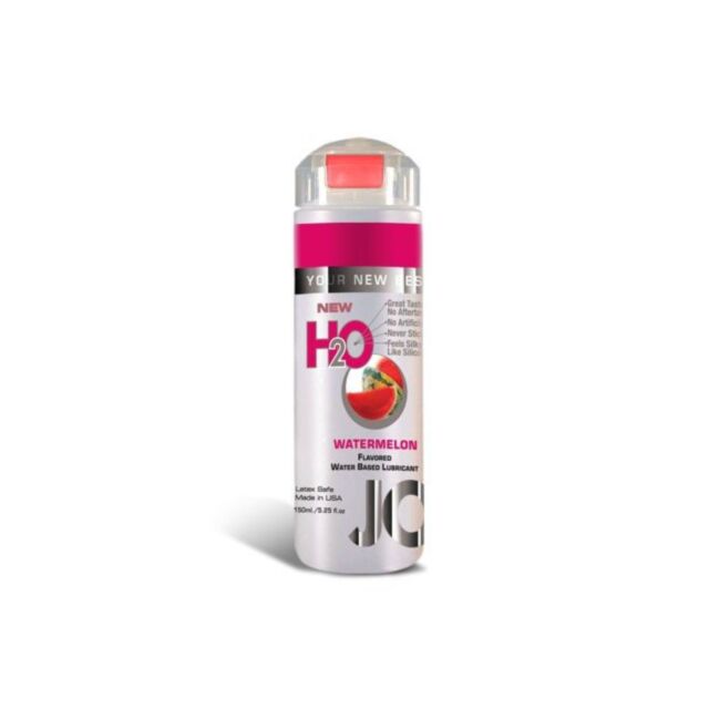 A green background features white text that says "No Image." Beneath the text is an illustration of a rocket inside a circle surrounded by stars, evoking the pure essence of JO H2O Flavored Lubricant Watermelon 4oz.