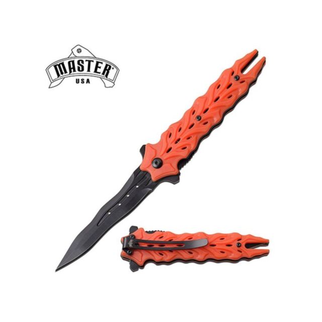 MASTER USA MU A075OYL SPRING ASSISTED KNIFE