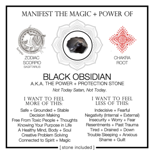 Black Obsidian Crystal