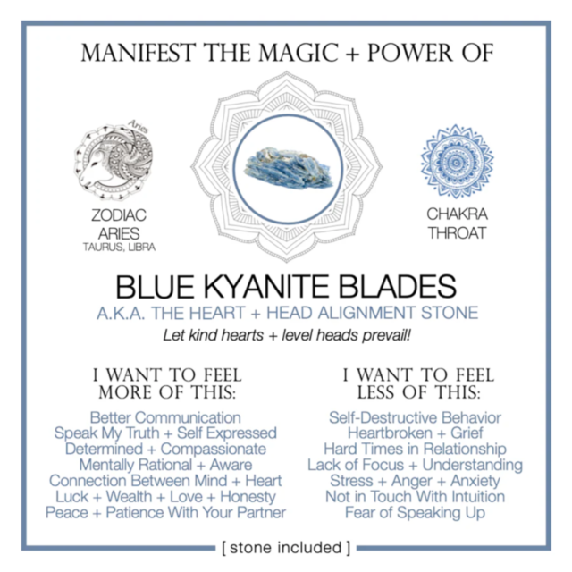 Blue Kyanite Blades Crystal