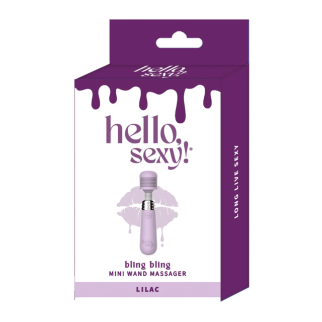 A green background with the text "No Image" at the top. Below, a grey circular emblem made of silicone showcases a rocket ship ascending towards multiple stars, evoking the playful charm of the Hello Sexy Bling Bling Mini Wand 10x Lilac.