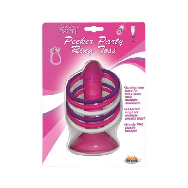 A green background features "No Image" text above a gray rocket icon surrounded by stars, ideal for illustrating your Pink Pecker Party Ring Toss bachelorette party game, which includes six rings per package for endless enjoyment.